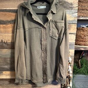 Bke  Khaki Hooded Jacket so stinken cute